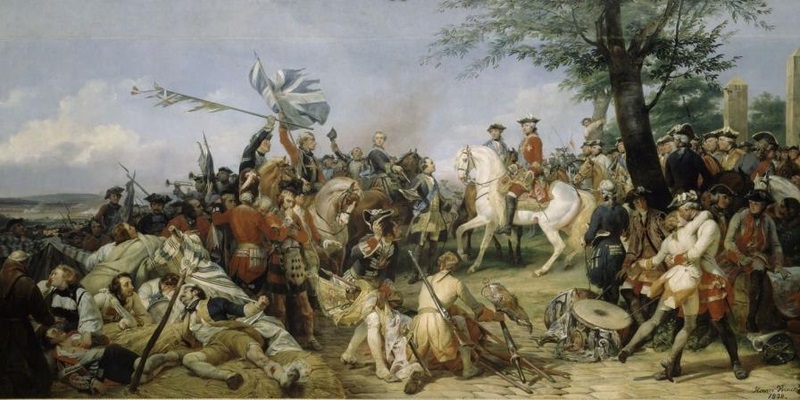 The Battle of Fontenoy, with Maurice de Saxe, May 11th, 1745 (Horace Vernet) (1789-1863)  